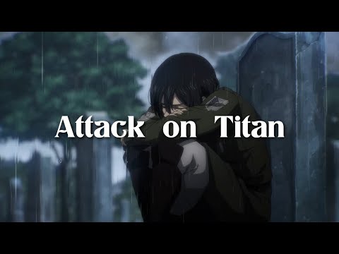 [1Hr] Attack on Titan | Relaxing Soft Piano | Sleep Piano Cover (With Rain Sounds)