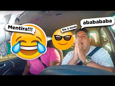 VEJA A REAÇÃO DAS PESSOAS, FIZ A PEGADINHA DO UBER MUDINHO !!!