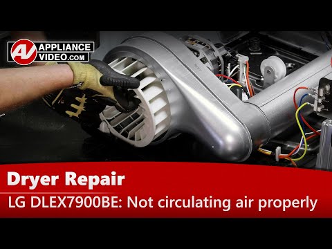 Dryer Repair - Not Circulating Air Properly - Blower Wheel