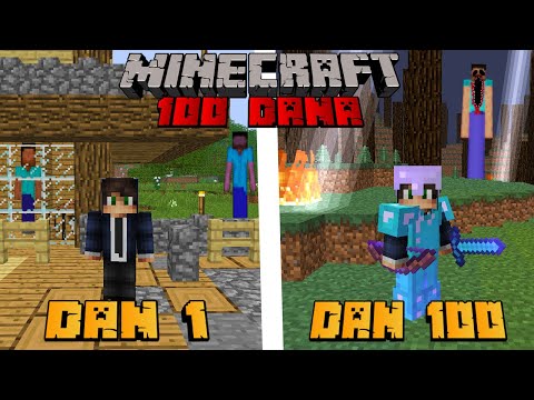 100 Dana na Seedu Long Legged Stevea u Minecraftu