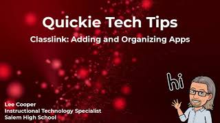 Classlink - Adding Apps