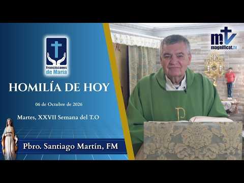 "Amar es más que hacer cosas" | Homilía, Martes, XXVII Semana del Tiempo Ordinario (06-10-2026) | P. Santiago Martín, FM