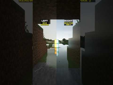 🌧️ Minecraft Shaders: SEUS Renewed or PTGI HRR 3? #shorts