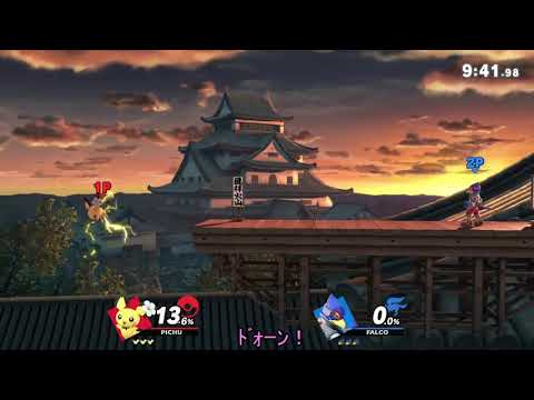 【スマブラSP】30秒ピチューレッスン　崖外かみなり編【CeVIO実況】