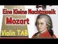 Eine Kleine Nachtmusik - Mozart - Violin - Play Along Tab Tutorial