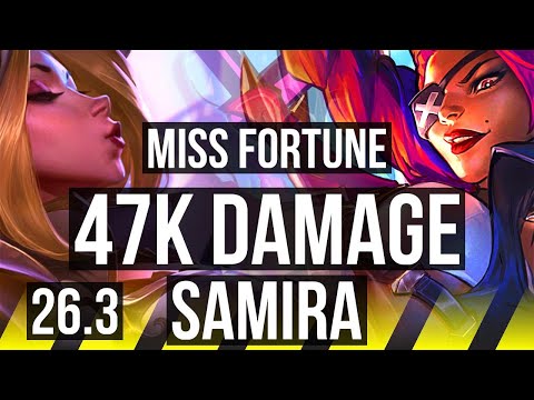 MISS FORTUNE & Alistar vs SAMIRA & Blitzcrank (ADC) | Good KDA: 21/2/8 | KR Grandmaster | 26.3