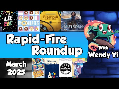 Rapid Fire Roundup March 2025 - with Wendy