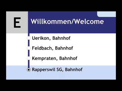 VZO Ansagen - E (Bahnersatz) Stäfa – Rapperswil