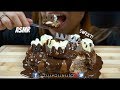 Asmr Toblerone Chocolate Cake SO CHOCOLATEY Extreme Eating Sounds Asmr S A Eats