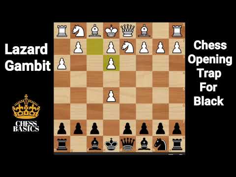 Win in just 6 moves | Lazard Gambit | Chess Opening Trap for Black