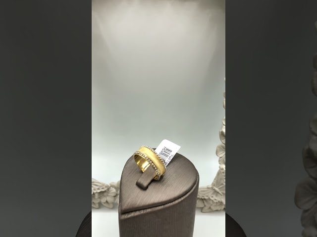 1- Italian 18 karat gold ring