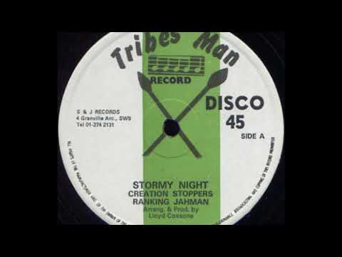 CREATION STEPPERS & RANKING JAHMAN ♦ Stormy Night {TRIBESMAN 12" 1979}
