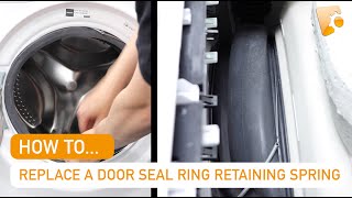 How to Replace Hotpoint Washing Machine Door Seal Ring Retaining Spring whilst Removing Door Seal