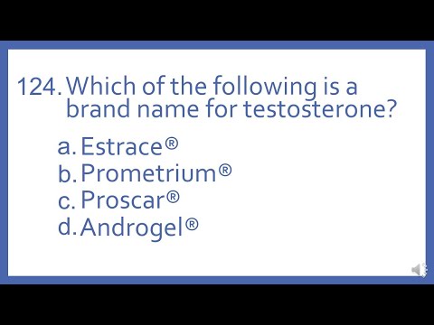Top 200 Drugs Practice Test Question - Which of the following is a brand name for testosterone?