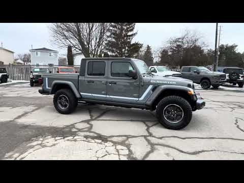 2023 Jeep Gladiator Rubicon 4x4 in Gray for sale at Boyer Chrysler Dodge Jeep Ram Fiat Cobourg in Cobourg, ON