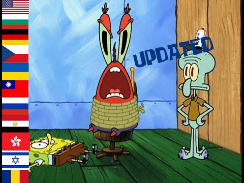"WHAT??? YOU THINK I'M A ROBOT?!" In 34 different languages. (UPDATED) [SpongeBob Meme Pants]