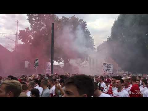 Karawane Cannstatt 2018 vor dem Spiel gegen Bayern München 01.09.2018