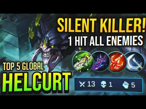 SILENT KILLER IS BACK! HELCURT | Helcurt Best Build & Gameplay | Top Global Helcurt | Mobile Legends