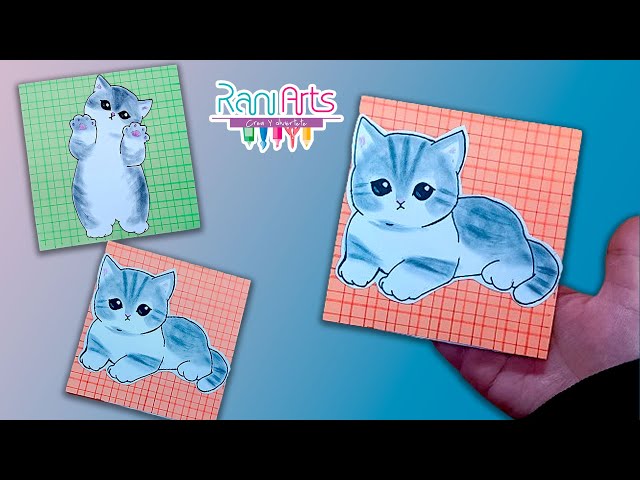 Vídeo relacionado con Bloc de notas de gato Adhesivos - Bloc de notas de papelería Temática Gato | Notas autoadhesivas para Escritura - para el Hogar Oficina Escuela Diario Personal