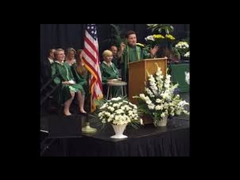 8th Grader Impersonates Presidential Candidates at Graduation Speech