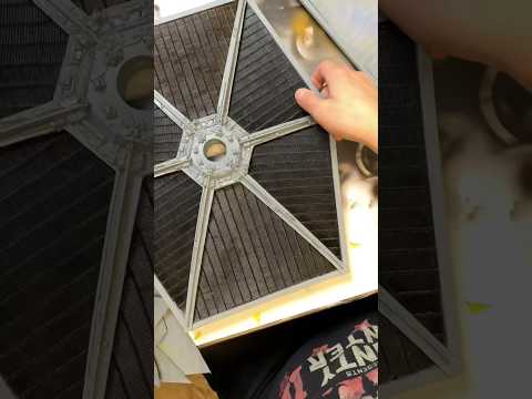 Did the masking tape work?? #shorts #modelmaking #tiefighter