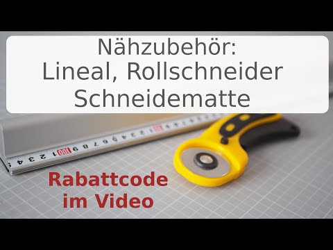 Schneidematte Rollschneider und Lineal - das nutze ich am liebsten - Nähzubehör Annas Nähschule