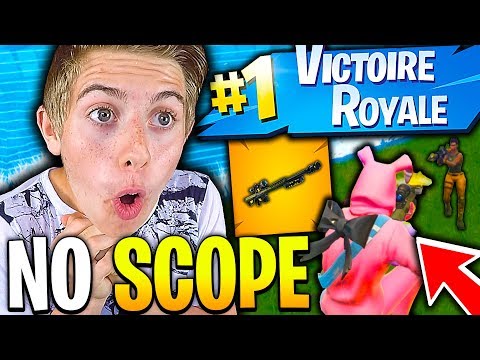 NO SCOPE AVEC LE NOUVEAU FUSIL DE SNIPER LOURD POUR LE TOP 1 SUR FORTNITE BATTLE ROYALE !!!