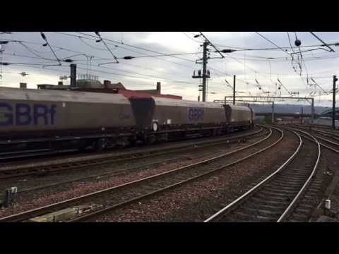 GBRf class 66 passing through Newcastle with coal train