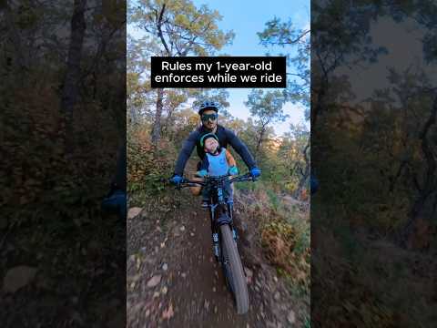 I just ride. He makes the rules. #utah #mtb #toddlers #parenting