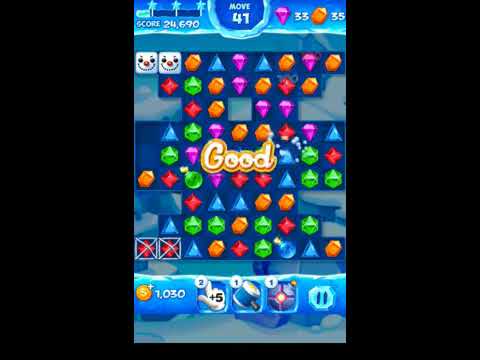 Jewel Pop Mania:Match 3 Puzzle Level 52 ( Jewel Ice Episode ) - Walkthrough ( No Booster )