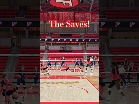When your setter pulls out two amazing saves. #dmoon #libero #volleyball #d1athlete