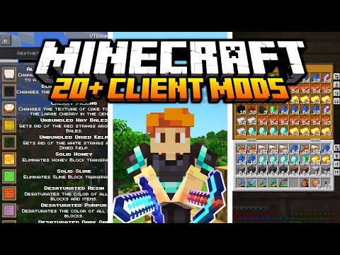 20+ Client Side Mods For Minecraft! (1.21.8)
