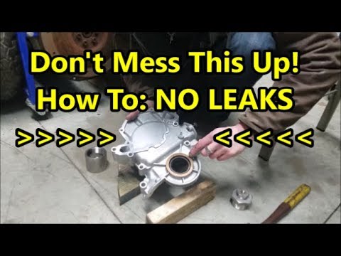 Ford Timing Cover Front Main Seal -- Install/How To (302/351w SBF)