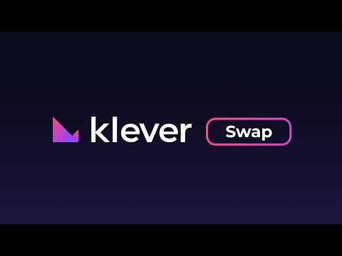 Swap your crypto instantly using Klever Wallet