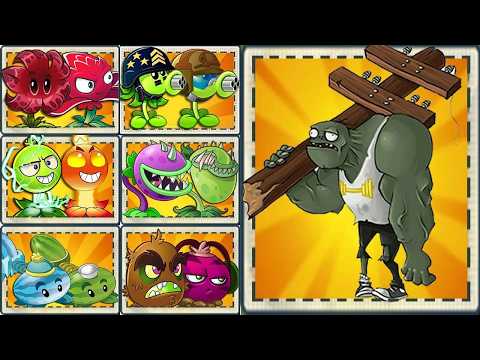 Pvz 2 Challenge - Random 30 Pair Team Plants Level 1 Vs 5 Gargantuar - Who Will Win?