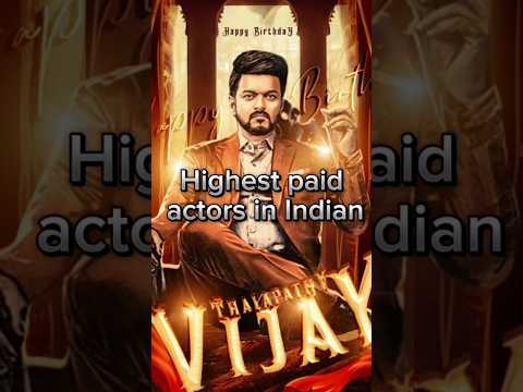 Top 10 highest paid actors in India #vijay#srk#rajini#mreditlk#prabash#jawan#india#tamill#hindu#film