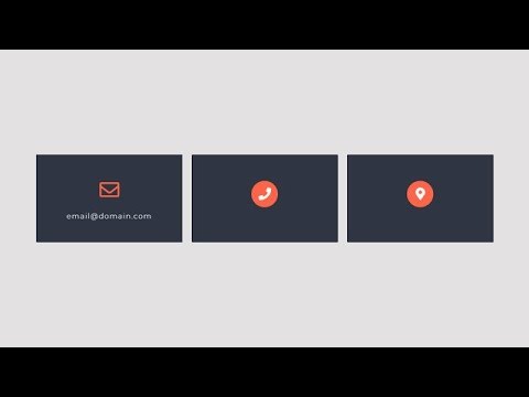 Responsive Contact Info Section Using HTML & CSS
