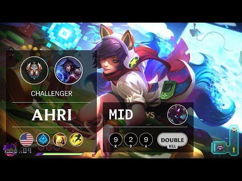 Ahri Mid vs Kha'Zix - NA Challenger Patch 9.12