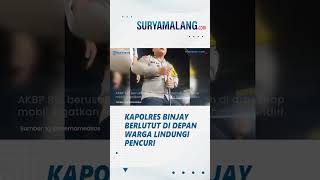 Detik-detik Kapolres Binjai Berlutut di Depan Warga Lindungi Pencuri: Jangan Main Hakim Sendiri