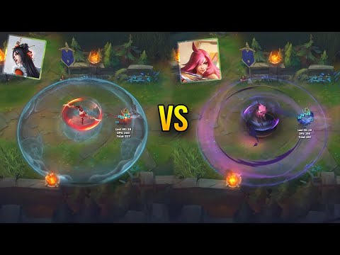 Petals Of Spring Katarina vs Battle Academia Katarina - Skin Comparison - League of Legends