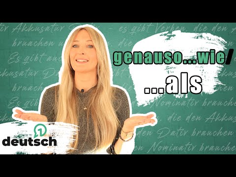 GENAUSO...WIE, ...ALS... | VERGLEICHSSÄTZE (A2) + Übungen