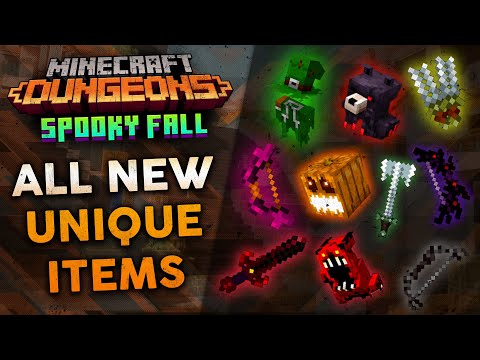 Ranking ALL New Unique Items in Minecraft Dungeons: Spooky Fall From Worst to Best!