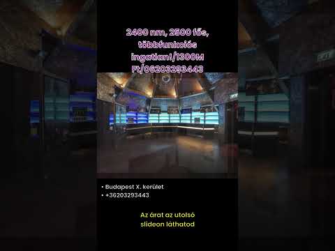 Eladó üzlethelyiség utcai bejáratos, Budapest, X. kerület 2400 m² 1300 M Ft