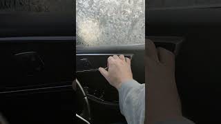 How to open your car door when it