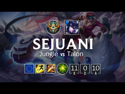 Sejuani Jungle vs Talon - EUW Challenger Patch 8.15
