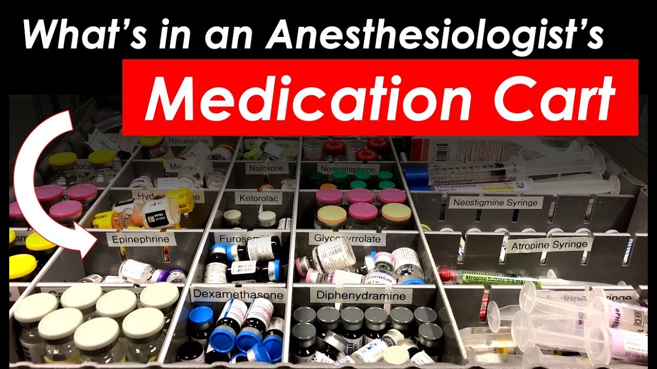 Contents of the Anesthesiologist's Medication Cart in the Operating Room