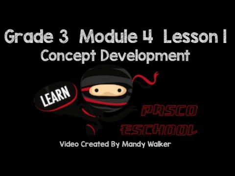 Grade 3 Module 4 Lesson 1 Concept Development