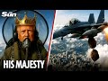 Moment Trump Dumps BROWN SLUDGE On Crowd From Plane As He Mocks No Kings Protesters With AI Video