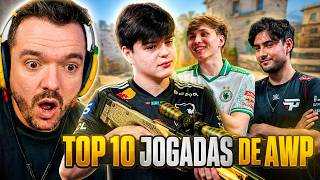ELES SÃO MUITO BONS! - TOP 10 das MELHORES JOGADAS DE AWP DO MAJOR COLOGNE 2026!