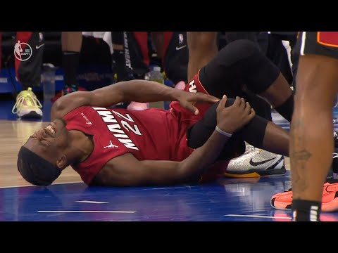 Jimmy Butler in serious pain after knee injury in play-in game vs 76ers ????